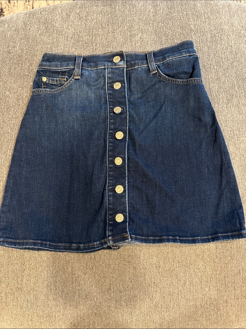 7 for all mankind denim skirt